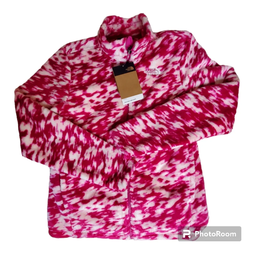 Girls the north face osilita full zip jacket pink outdoors Activewear Cozy Ski